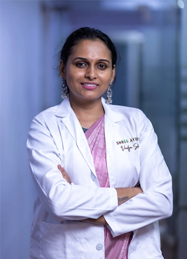 Dr. Sruthy Sreekumar, famous Ayurvedic doctor at Shree Ayurvedic Multispecialty Hospital in Chennai