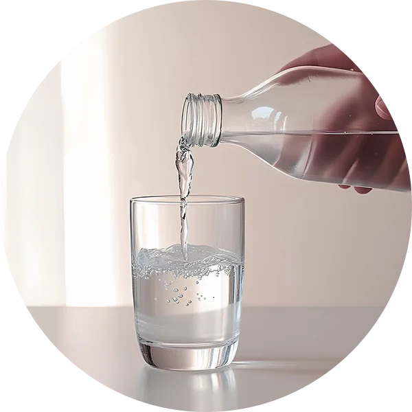 Glass being filled with water to represent constant thirst associated with diabetes.